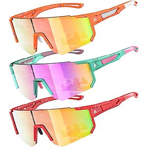 [Prime] 3-Pack QALLY Kids' UV Protection Baseball & Softball Sunglasses (Ages 4-14) $7.99 ($2.66 each) + Free Shipping