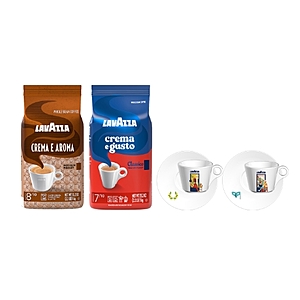 Lavazza USA Stackable Deal: Up to 42% Off Select Whole Bean Coffee & Cappuccino Sets (Crema e Aroma, Crema e Gusto) $49.45