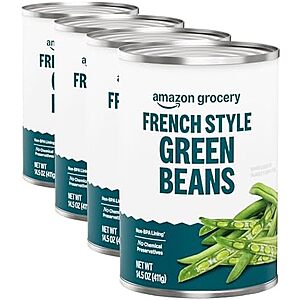 Amazon Grocery, French Style Green Beans, 14.5 Oz (Pack of 4)~$3 With S&S @ Amazon