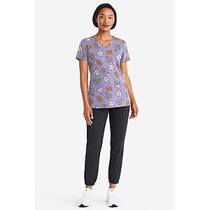 Aristocats Women's Graphic Scrub Tops (Various) from $5.18 + Free S&H w/ Walmart+ or on $35+