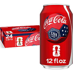 $9.97: Coca-Cola Soda Pop Cans, 12 fl oz, 24 Pack