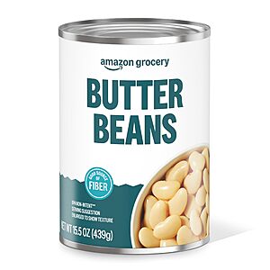 Amazon Grocery, Butter Beans, 15.5 Oz~$0.95 With S&S @ Amazon~Buy 4 & Save More!