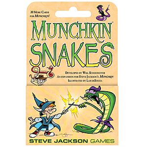 Munchkin Snakes Card Game Mini-Expansion by Steve Jackson Games $7.66