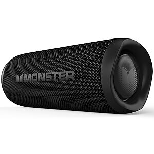 Monster Bluetooth Speaker, Wireless Portable Outdoor Bluetooth Speakers, 60W True Wireless Stereo IPX8 Waterproof, Dual PairingBluetooth 5.4 Built-in Mic, Black $39.98