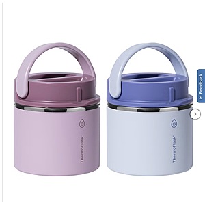 ThermoFlask 20 oz. Insulated Food Jar, 2-pack $26.99 Pink & Purple or Teal & Cherry free shipping Costco.com