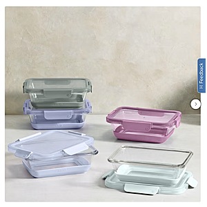Ello 10-piece Glass Meal Prep Container Set $24.99 Free Shipping Costco.com