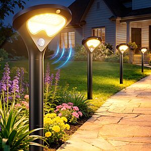 6-Count ELECLINK 400LM Motion Sensor Solar Pathway Lights w/ 3 Modes & Large Glass Solar Panel $24.79 ($4.13 each) + Free Shipping w/ Prime or on $35+