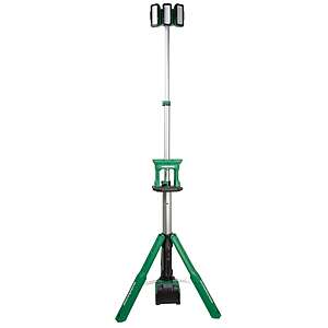 Metabo HPT 18-volt 4000 -Lumens LED Battery-operated and plug-in Rechargeable Stand Work Light one_size in Green | UB18DGQ4M $229