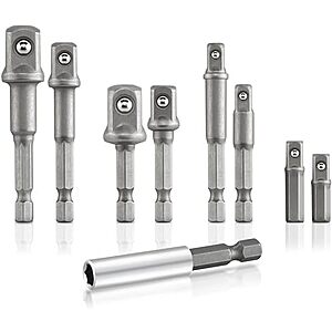 $10.14** | 9-Piece NEIKO 00257 Socket Adapter Extension Drill-Bit Set at Amazon
