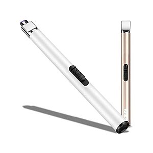2-Count Reidea USB Rechargeable Electronic Candle Lighter w/ Safety Lock (Champagne Gold + White) $10.99 ($5.50 Each) + Free Shipping w/ Prime or $6 Fee per Order