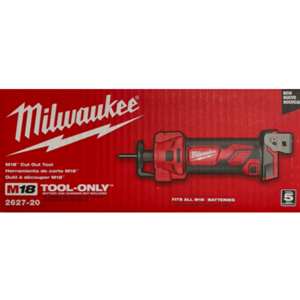 Milwaukee 2627-20 M18 18V Lithium-Ion Cordless Drywall Cut Out Rotary Tool (Tool-Only) $97.99