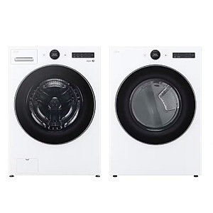 Package - LG - 4.5 Cu. Ft. High-Efficiency Stackable Smart Front Load Washer with Steam and TurboWash 360 and 7.4 Cu. Ft. Stackable Smart Electric Dryer $1499.98 Bestbuy.com