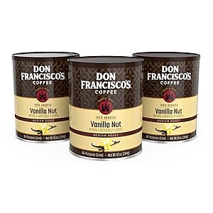 [SnS, AC] $13.83* | 3-Pk 10-Oz Don Francisco's Premium Vanilla Nut Ground Flavored Coffee at Amazon