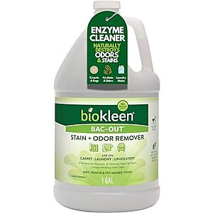 [SnS] $26.99* | 128-Oz Biokleen Bac-Out Enzyme Cleaner and Stain & Odor Remover (Lime Scent) at Amazon