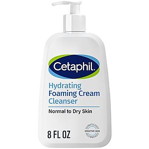 [SnS, AC] $6.54 | 8-Oz Cetaphil Hydrating Foaming Cream Cleanser (Normal to Dry, Sensitive Skin) at Amazon