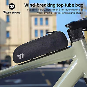 $16.02 | WEST BIKING Bike Top Tube Bag Waterproof