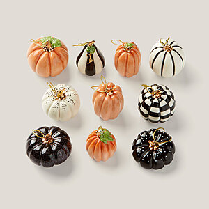 ORNAMENT TREES 10 Piece Mini Pumpkin Ornament Set $80.95