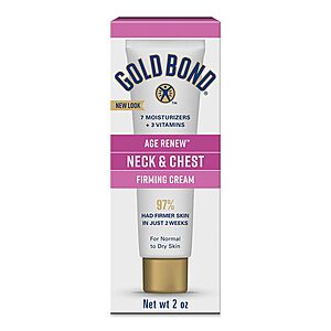 2-Oz Gold Bond Age Renew Neck & Chest Firming Cream $6.58 w/ S&S + Free Shipping w/ Prime or on $35+