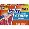 74-Count Hefty Slider Quart Freezer Bags $5.75 w/ S&S + Free Shipping w/ Prime or on $35+