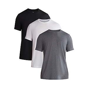 George Men's Classic Fit 3-Pack Crewneck Tee with Short Sleeves S $2.53