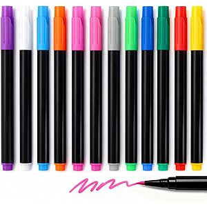 BOGO - 12-Color Liquid Markers for LED Note Boards $6.48