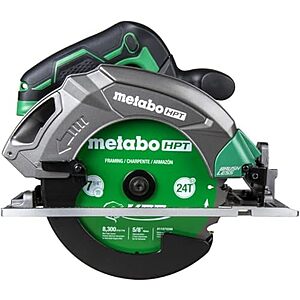 Metabo HPT 18V MultiVolt 7-1/4" Cordless Circular Saw, Brushless Motor (C1807DAQ4) $71.40 + Free Shipping