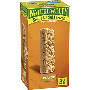 Nature Valley Sweet and Salty Granola Bars, Peanut, 30 Bars, 36 OZ $7.68