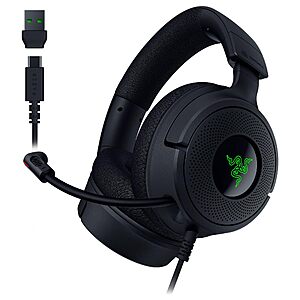 Razer Kraken V4 X Wired Gaming Headset(40 mm Drivers, Black) $41.99 + Free S&H at Amazon