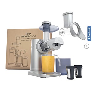 Ninja NeverClog 3-in-1 Juicer, Slicer, and Shredder $79.99 Free Shipping Costco.com