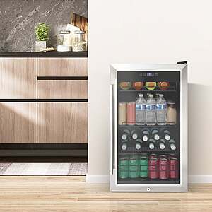 Vinotemp Free-Standing Single-Zone 108-Can Beverage Center $319.99 Free Shipping Costco.com