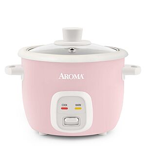 AROMA® Mini Rice Cooker, 2-Cup (Uncooked) / 4-Cup (Cooked)1 Qt, Pink $13.54 + Free S&H w/ Prime or $35+