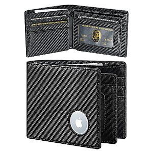 furid Men's Minimalist RFID-Blocking AirTag Bifold Wallet w/ 13 Card Slots (2 colors) $4.99 + Free Shipping w/ Prime or on $35+