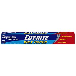 75 Sq. Ft. Reynolds Cut-Rite Wax Paper Roll $1.73 w/ S&S + Free Shipping w/ Prime or on $35+