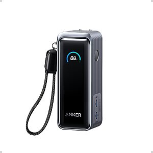 Anker Prime Power Bank, 9,600mAh Battery Pack w/ 65W Output + built in Wall Charger $69.99