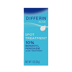 1-Oz Differin Acne Spot Treatment w/ 10% Benzoyl Peroxide $1.60 w/ S&S + Free Shipping w/ Prime or $35+