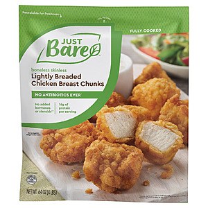 (Starts July 27) Costco In-Warhouse: 4lbs Just Bare Lightly Breaded Chicken Breast Chunks ~$13.89