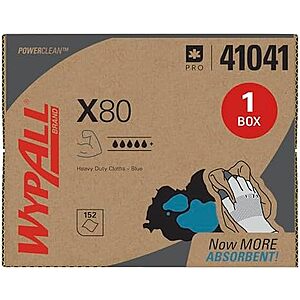[NEW, SnS] $18.55 | WypAll PowerClean X80 Cloths Heavy Duty Wipes (41041) at Amazon