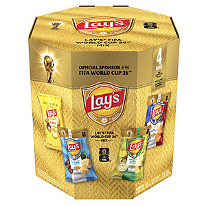 Select Costco Locations: 4-Ct 8-Oz Lay's Fifa World Cup 26 Variety Pack $5.97