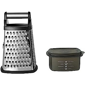 $11.99* | KitchenAid Gourmet Stainless Steel Box Grater w/ 3-Cup Storage Container (Black) at Amazon