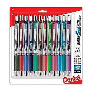 Pentel EnerGel RTX Retractable Liquid Gel Pen.., Pack of 12 $10.15 $9.73