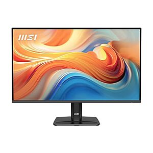 msi PRO MP272 E14C 27-inch IPS 1920 x 1080 (FHD) Office Monitor, 144Hz, Free-Synch, HDMI, USB C $69.99