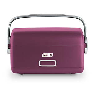 walmart ymmv Dash Hot2Go™ Personal Food Warmer, 30oz, with Spoon & Fork, Berry
