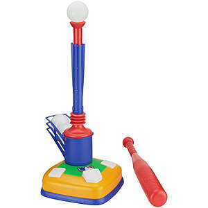 Franklin Sports Super Star Batter 2-in-1 Kids Teeball Tee & Pitching Machine w/ Bat & 3 Baseballs $4.76 + Free Shipping w/ Walmart+ or on $35+