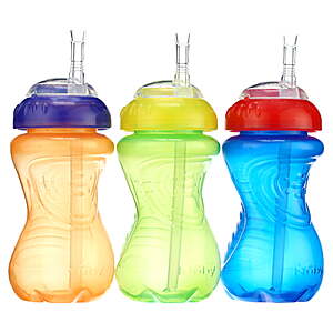 3-Count 10-Ounce Nuby Easy-Grip Soft Straw Sippy Cup $1.28 + Free Shipping w/ Walmart+ or on $35+