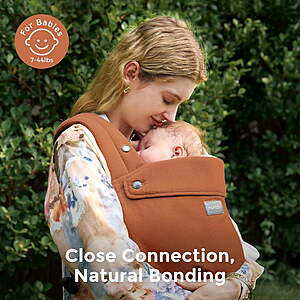 Momcozy Baby Carrier (Brown Coffee) $11.52 + Free Shipping w/ Walmart+ or on $35+