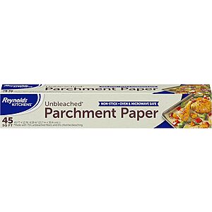 Reynolds Kitchens 45 Sq. Ft. Unbleached Parchment Paper Roll $2.20 w/ S&S + Free Shipping w/ Prime or on $35+