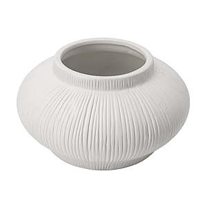 Better Homes & Gardens Soft Curve Ribbed Ceramic Decorative Vase (White, 4") $1.53 + Free Shipping w/ Walmart+ or on $35+