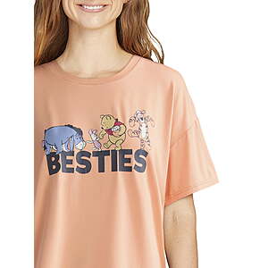 Women's and Women’s Plus Oversized Tee and Pants Pajama Set XS $3.04