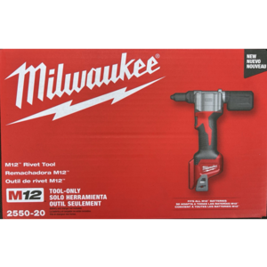 Milwaukee M12 Rivet Tool 2550-20 Tool Only $162.24