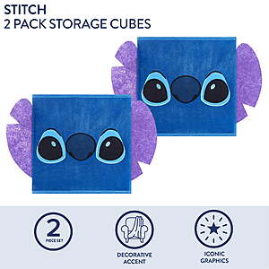 2 Pack Kids' Figural Storage Cube: Stitch Bluey Spiderman $3.2
